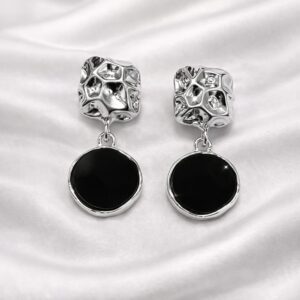 Obsidian Drop Earrings