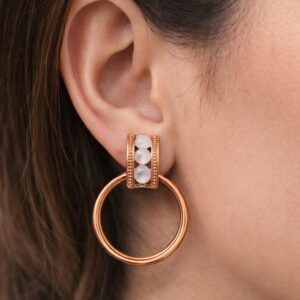 Rose Gold Hoops