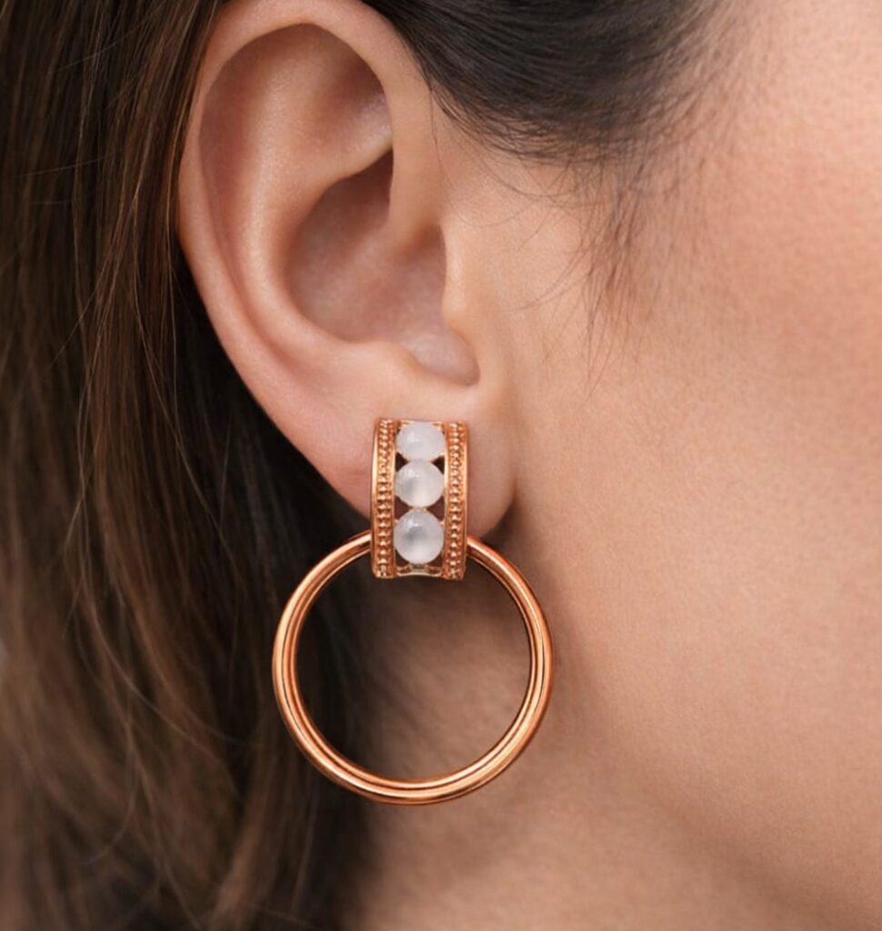 Rose Gold Hoops