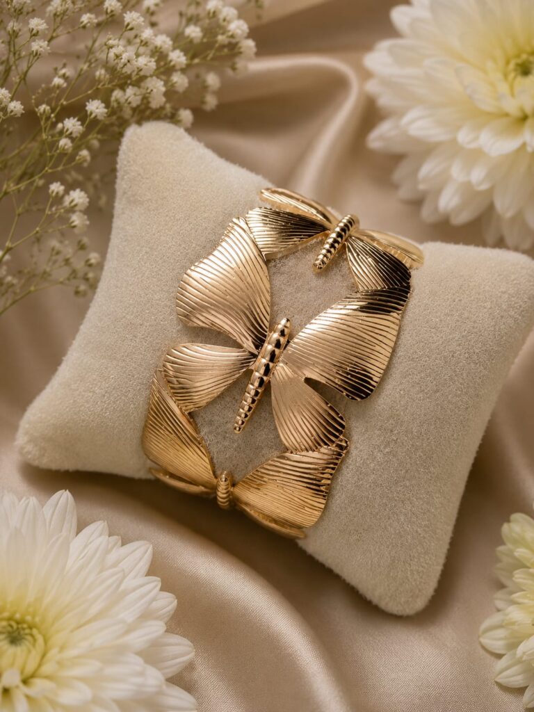 Golden Flutter Cuff 🦋