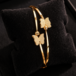 Butterfly Charm Cuff