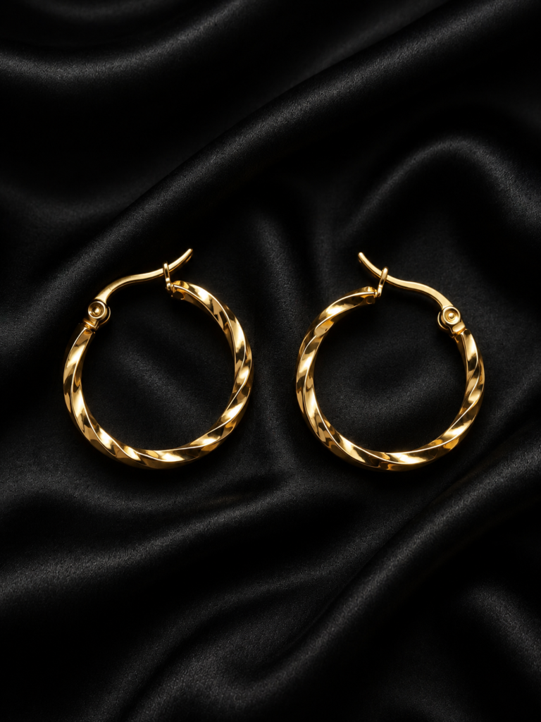 Aurora Twist Hoops