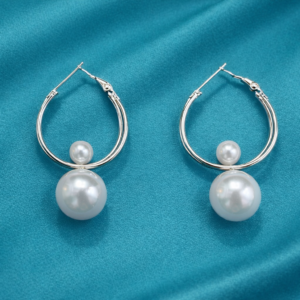 Pearl Halo Hoops
