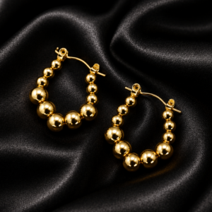 ✨ Golden Orbit Hoops